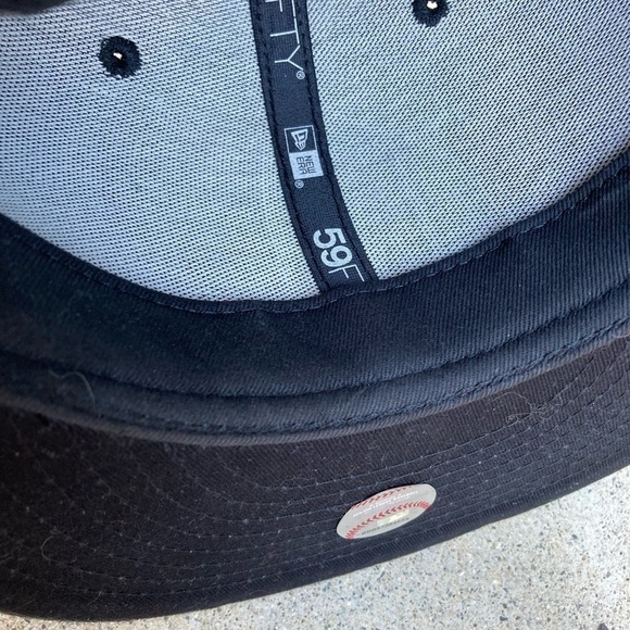 Men's New Era 59Fifty Florida Marlines Fitted Cap 7 MLB Baseball VTG Logo East - Picture 11 of 11